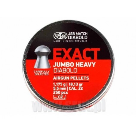 ŚRUT JSB EXACT JUMBO HEAVY 5,52 mm 250 op.