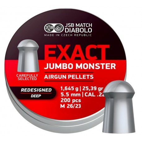 Śrut Diabolo JSB Exact Jumbo Monster Redesigned DEEP 5,52 200 szt