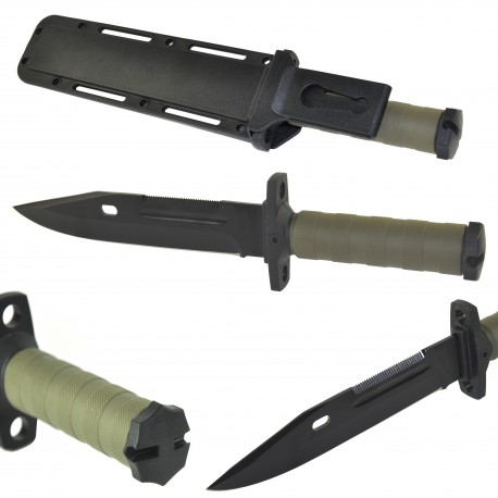 Nóż Taktyczny Wojskowy Olive + Kabura