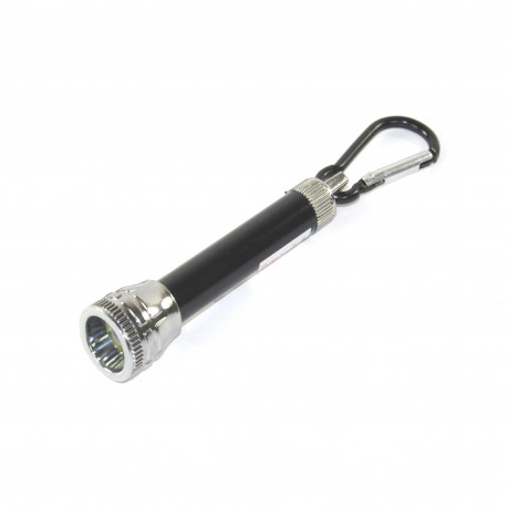 2w1 Latarka LED + Wskaźnik Laserowy Czerwony z Karabińczykiem