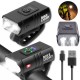 Lampka Latarka rowerowa 2xLED T6 Przednia