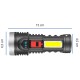 Latarka akumulatorowa USB LED OSL + COB