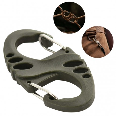 M-Tac Karabińczyk Dwustronny Typu S-Hook Olive