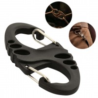 M-Tac Karabińczyk Dwustronny Typu S-Hook Czarny