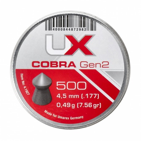 Śrut diabolo Umarex Cobra gen 2. 4,5 mm 500 szt.