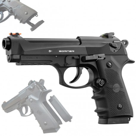 Wiatrówka Pistolet Borner Sport 331 4,5mm CO2 BB's Blowback