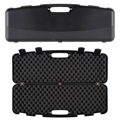 Walizka Kufer Na Broń Wiatrówkę Megaline 82x25x8 cm czarny z klamrami gąbka