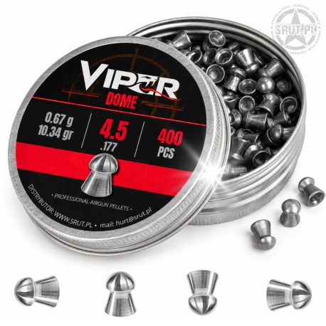 Śrut Diabolo - VIPER DOME - 4,5mm 0,67g 10,34gr 400szt
