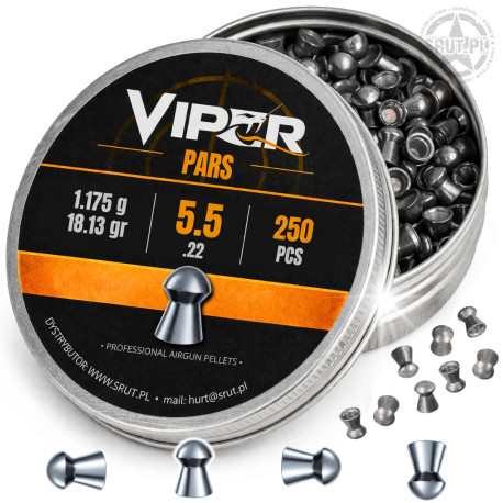 Śrut Diabolo - VIPER PARS - 5,5mm 1,175g 18,13gr 250szt