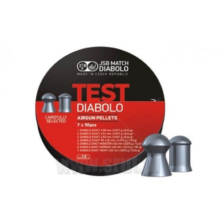 JSB Śrut Diabolo EXACT SET TEST kal. 4,5 4,51 4,52 4,53mm 