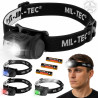 MIL-TEC | Latarka Czołowa - 4 Kolory - LED 65lm | Baterie gratis