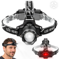 Mocna Latarka Czołowa X-BALOG XHP-90 - ZOOM 3 T