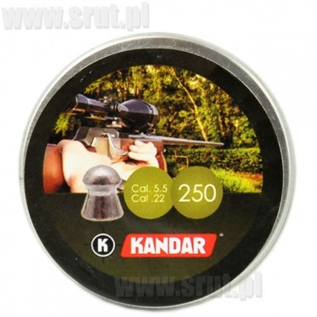 Śrut diabolo KANDAR kal. 5,5 mm - 250 sztuk