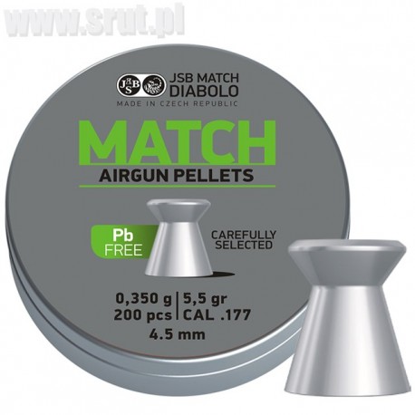 Śrut JSB Match Lead Free kal. 4,5 mm