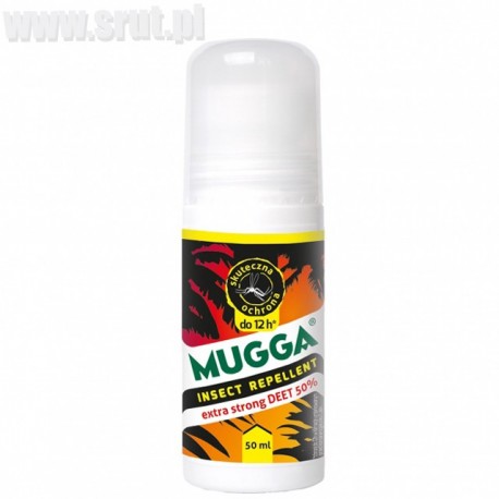 Środek na owady Mugga (DEET 50%) 50 ml, kulka