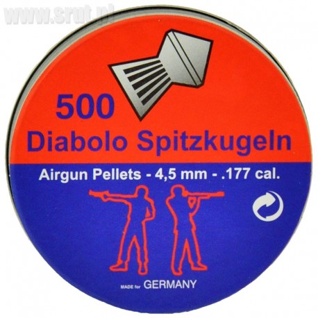 Śrut Diabolo Spitzkugeln 4,5 mm 500 szt.