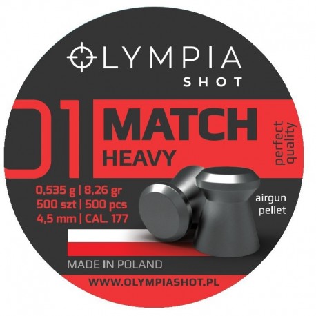 Śrut Olympia Shot Match Heavy 4,5 mm 500 szt.