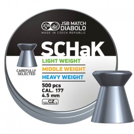 Śrut JSB Schak middle weight 4,49 mm