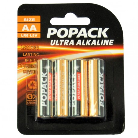 Baterie alkaliczne Popack AA LR6 1,5 V (zestaw 4 szt.)