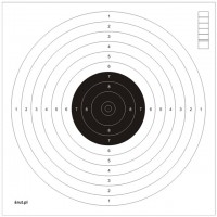 Tarcze strzeleckie 17x17 cm - czarne pole