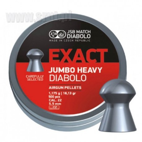 ŚRUT JSB EXACT JUMBO HEAVY 5,52 mm 500 szt.