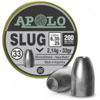 Śrut Apolo Slug 2,14g (33gr) 6,35 mm 200 szt.