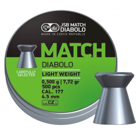 Śrut JSB Match Diabolo Light Weight 4,51 mm 0,500 g